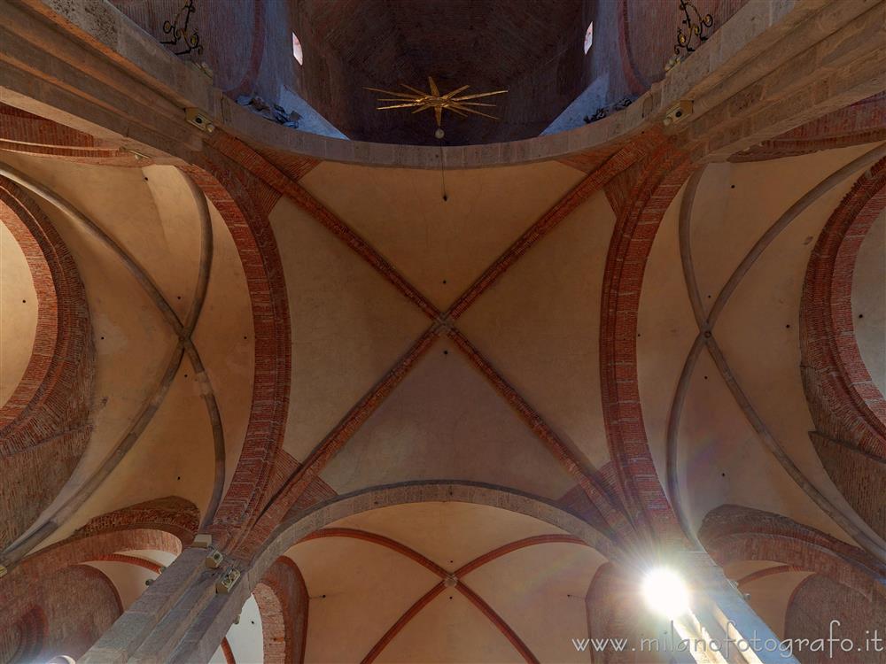 Milan (Italy) - Romanesque vaults in the Basilica of San Simpliciano